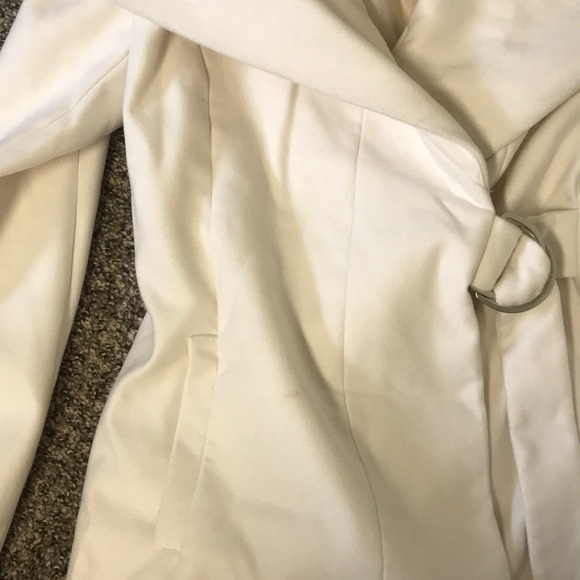 French connection white drape jacket wrap around - Picture 3 of 4